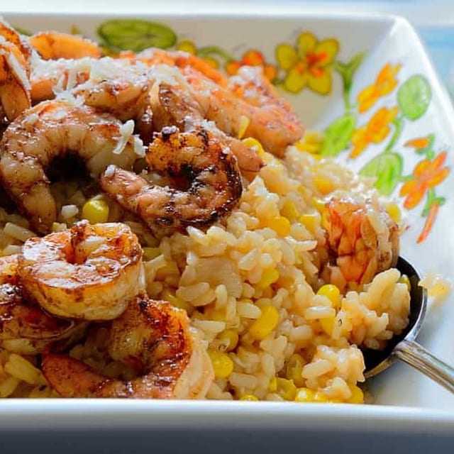 Lunch Arroz Con Camaron.