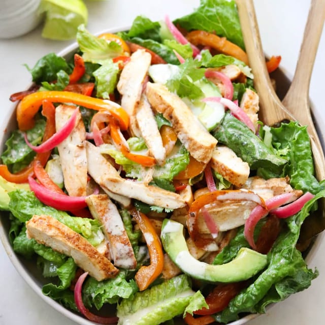 Chicken Fajita Salad.