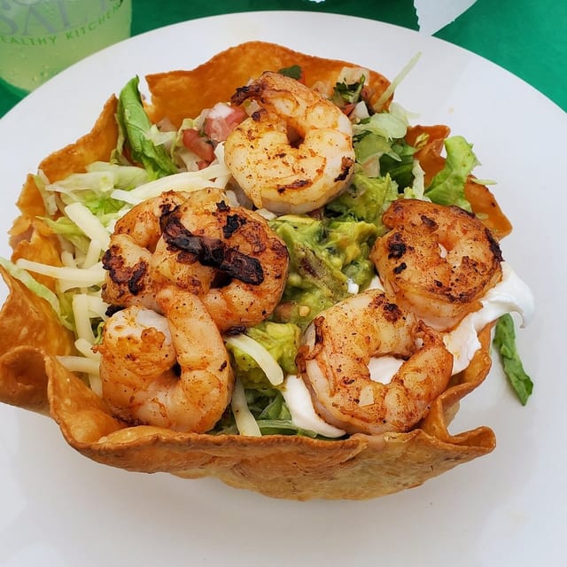 Shrimp Taco Salad.